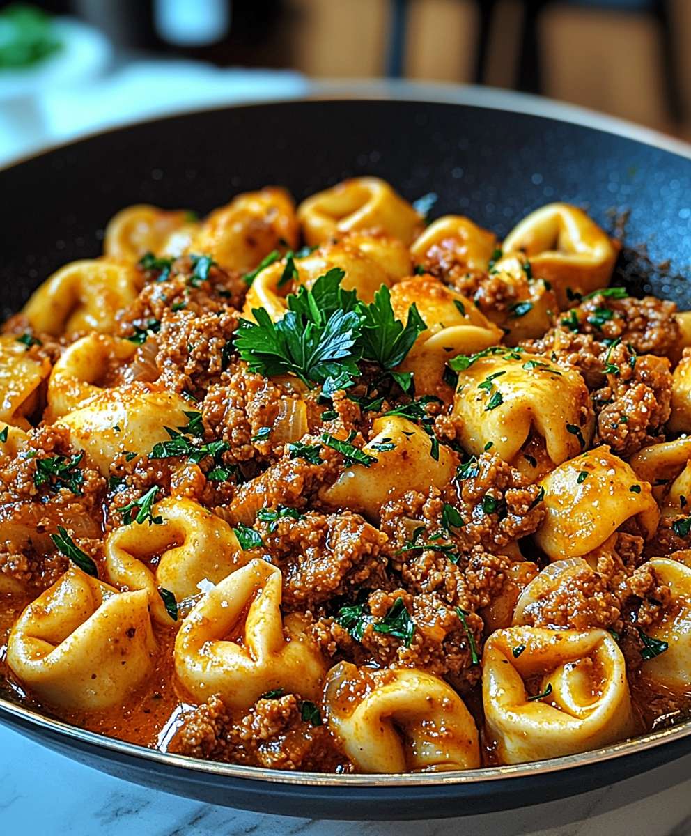 Tortellini Pfanne Hackfleisch