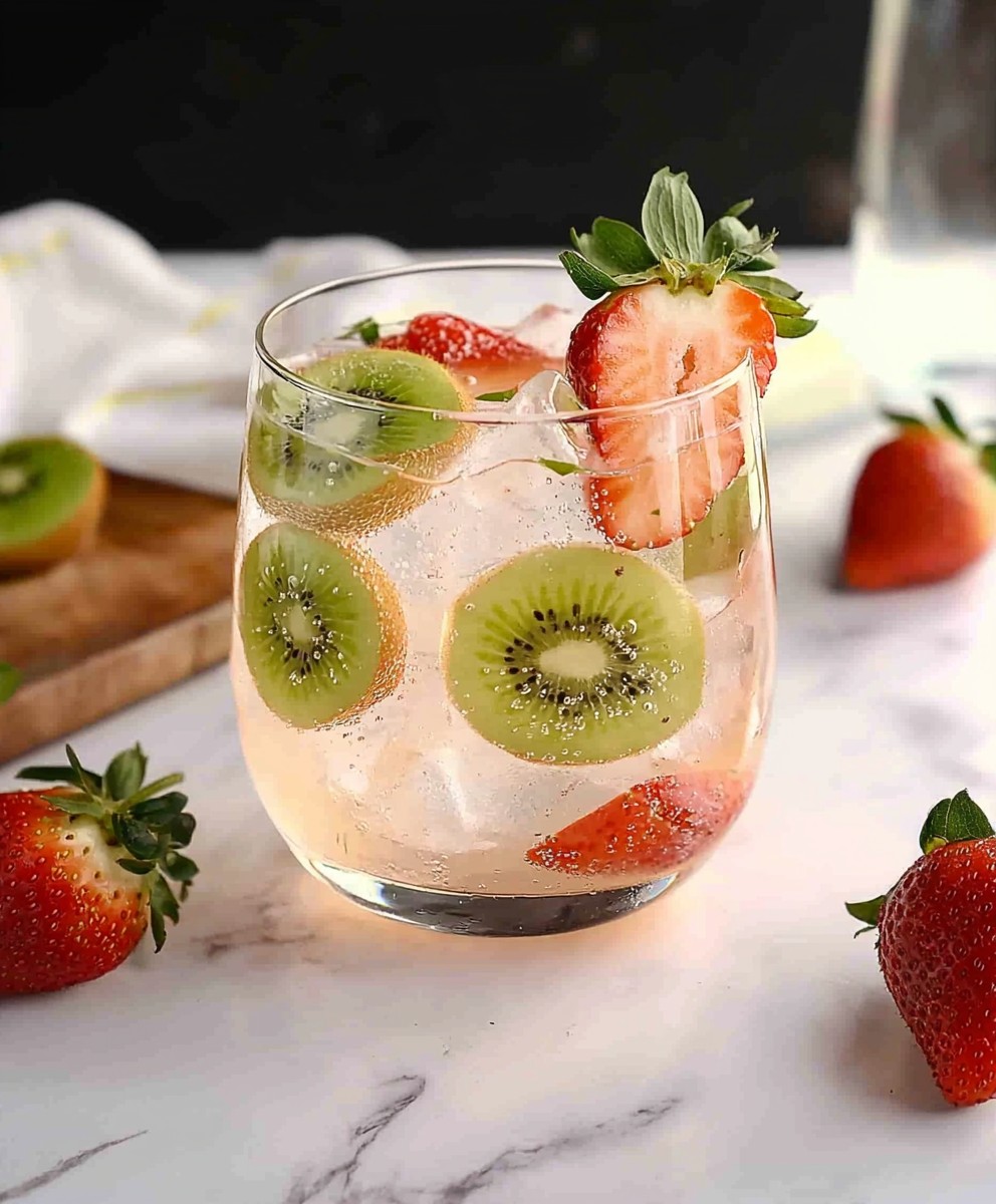Erdbeer Kiwi Wasser