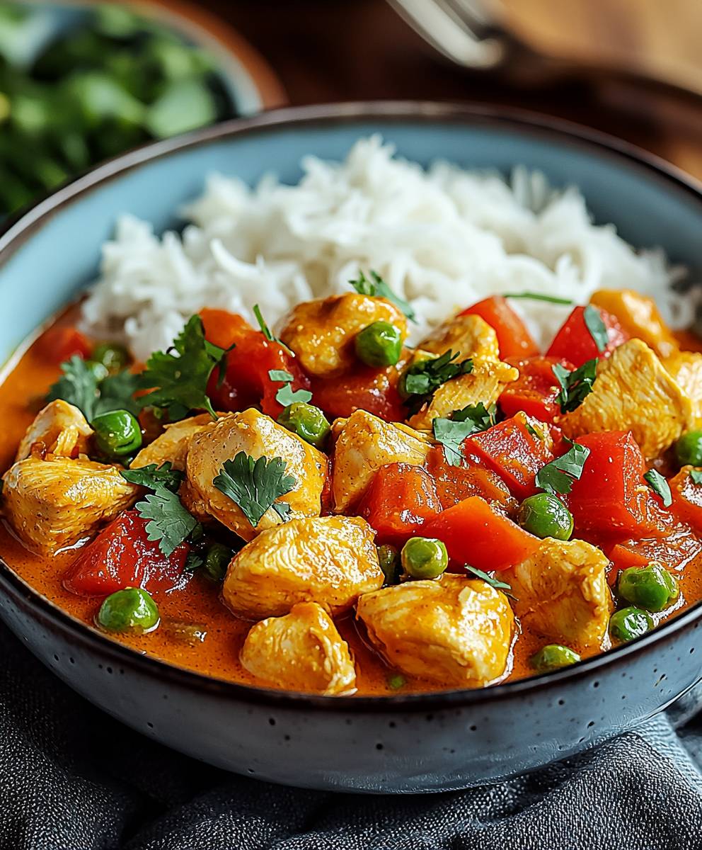 Hähnchen Curry Kokosmilch