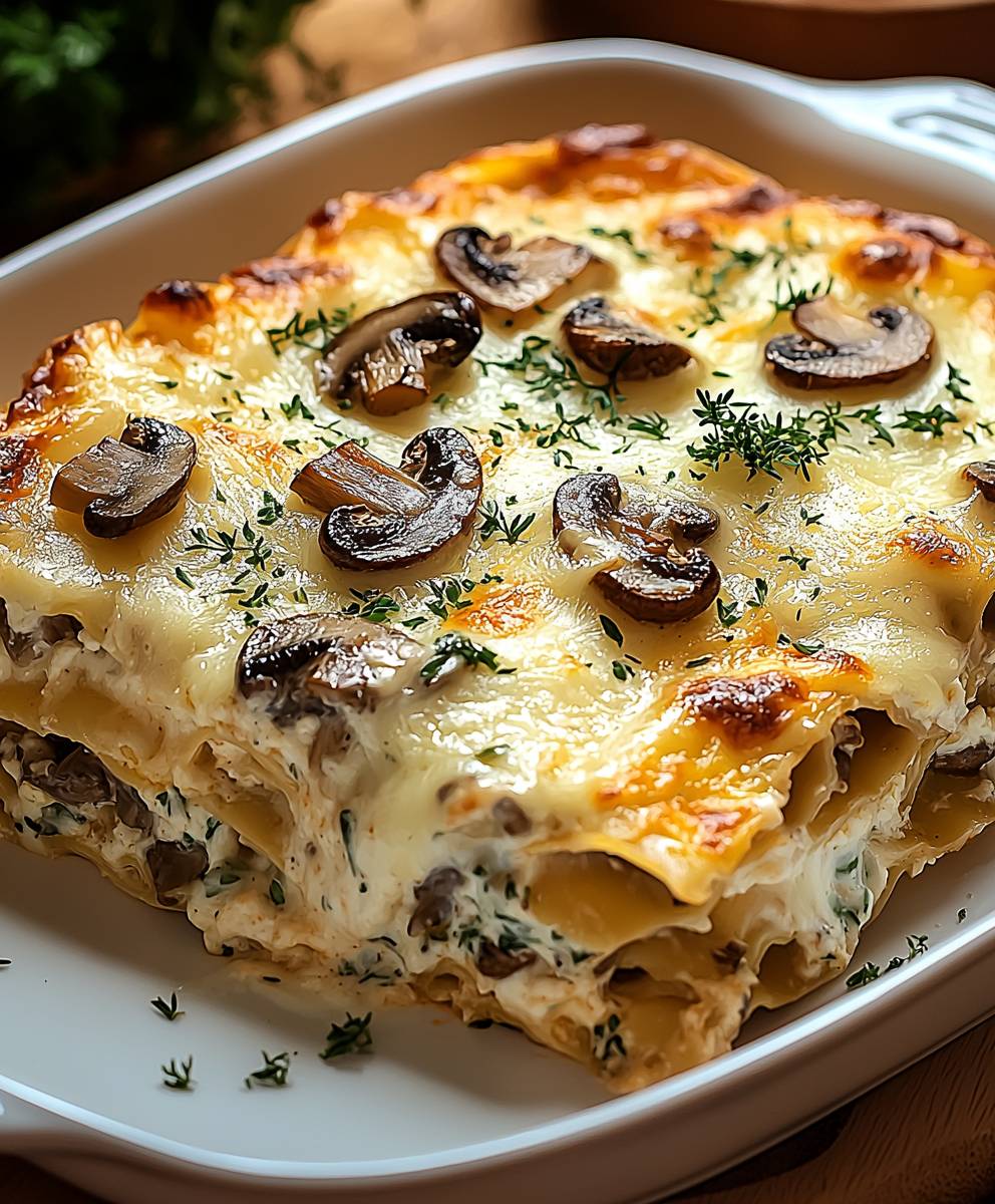 Pilz Lasagne selber machen