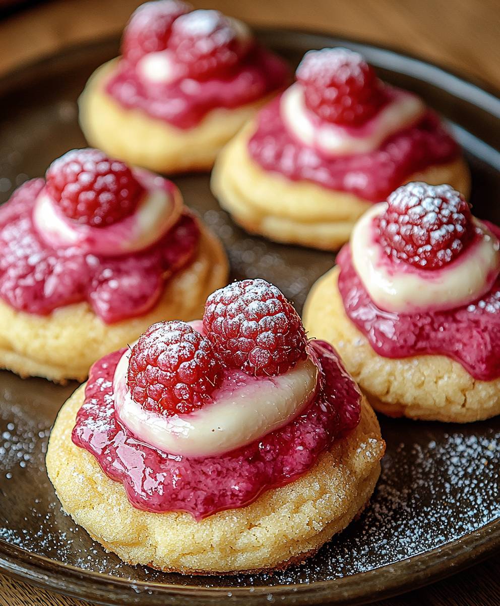 Himbeer Käsekuchen Cookies