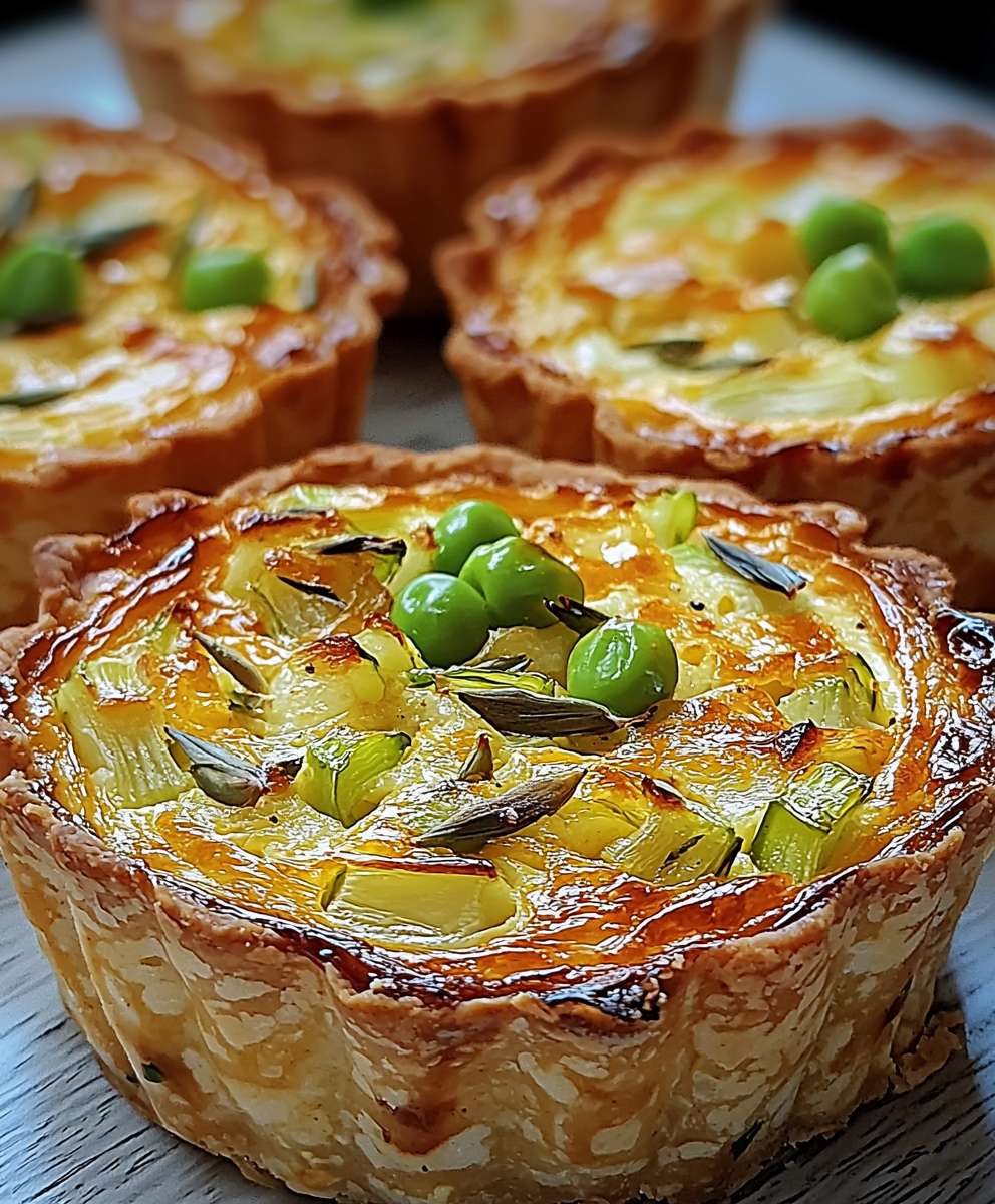 Glutenfreie Mini Lauch Quiche