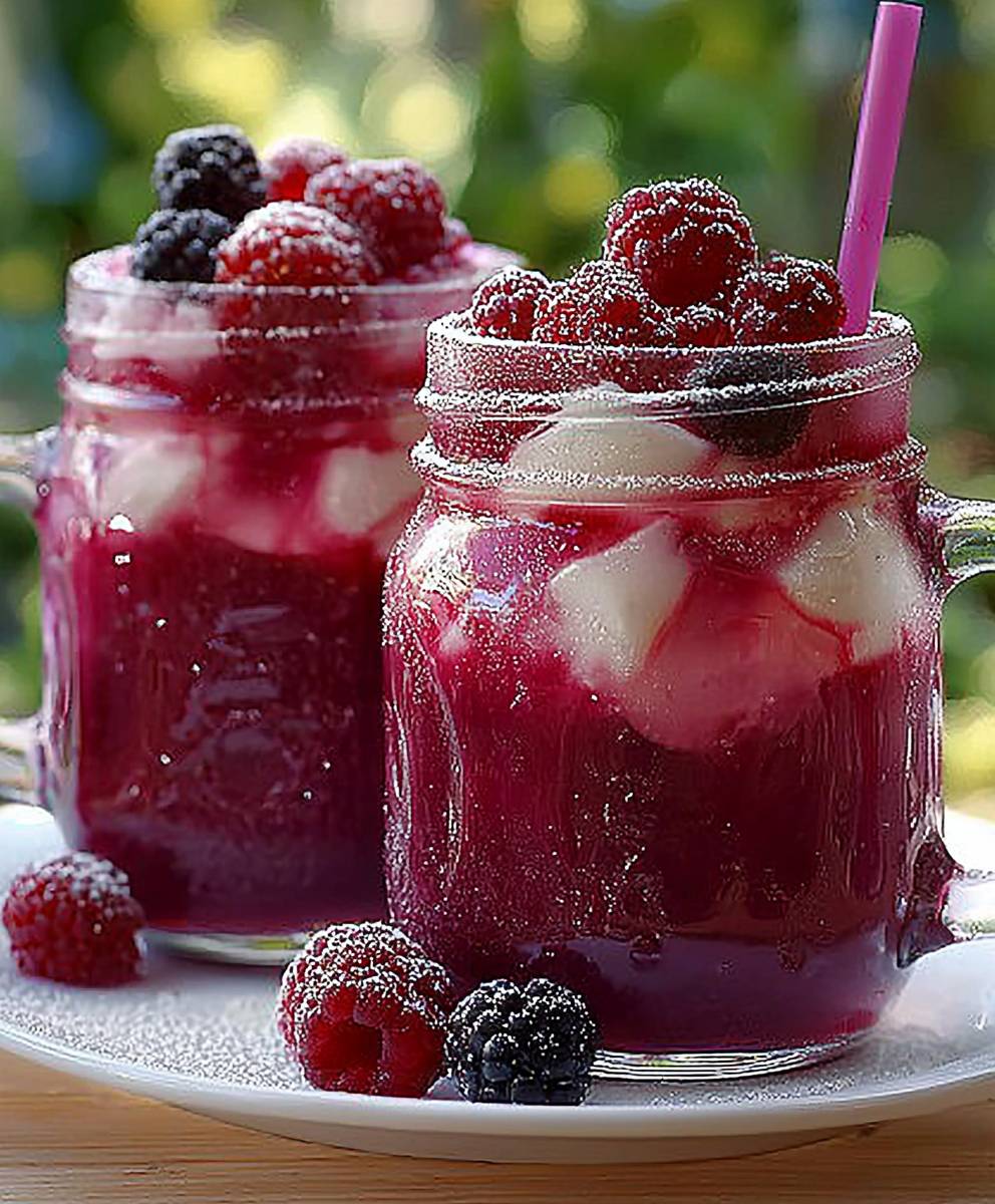 Beeren Vanille Erfrischungsgetränk