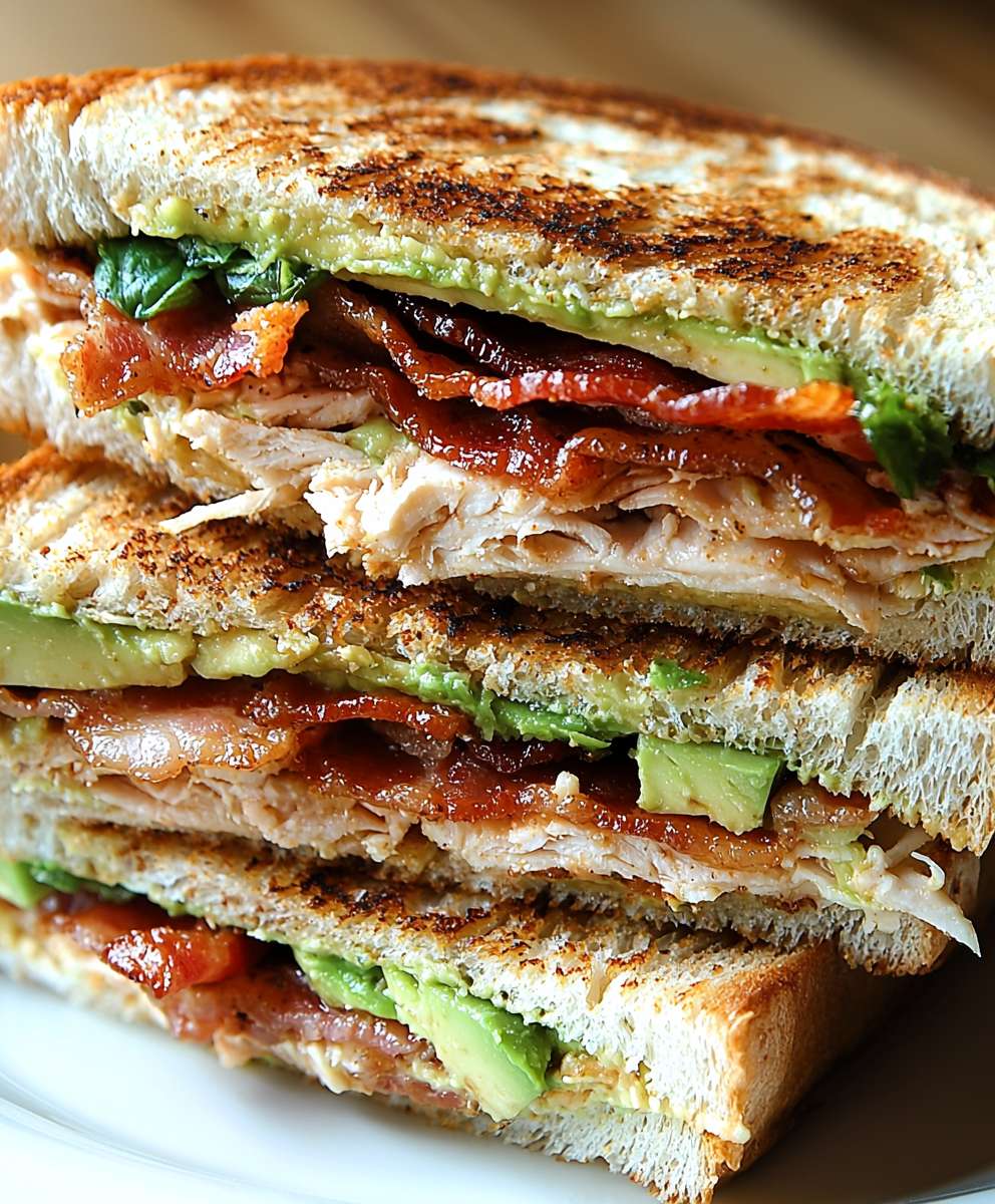 Truthahn Speck Avocado Panini