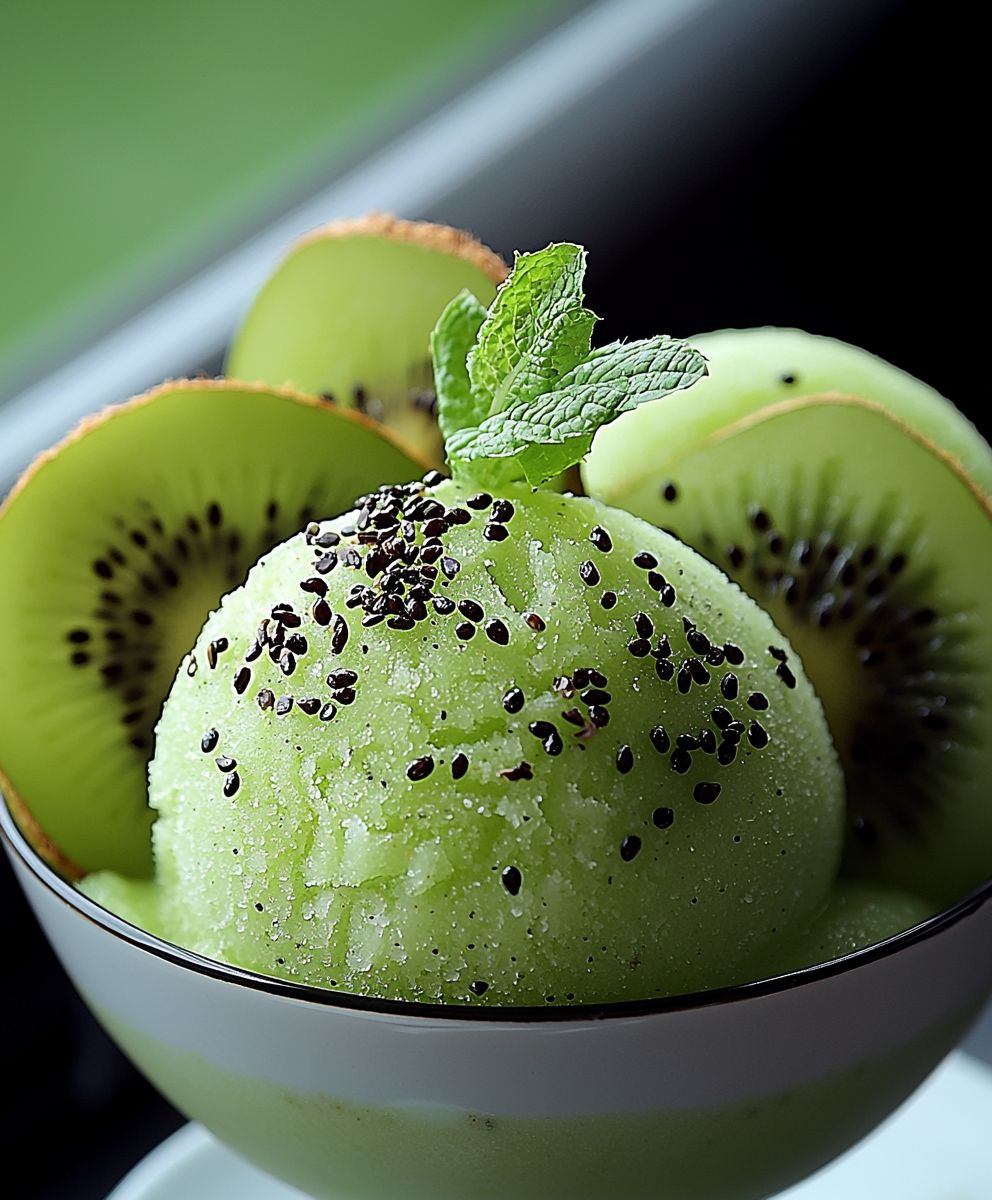 Kiwi Sorbet selber machen