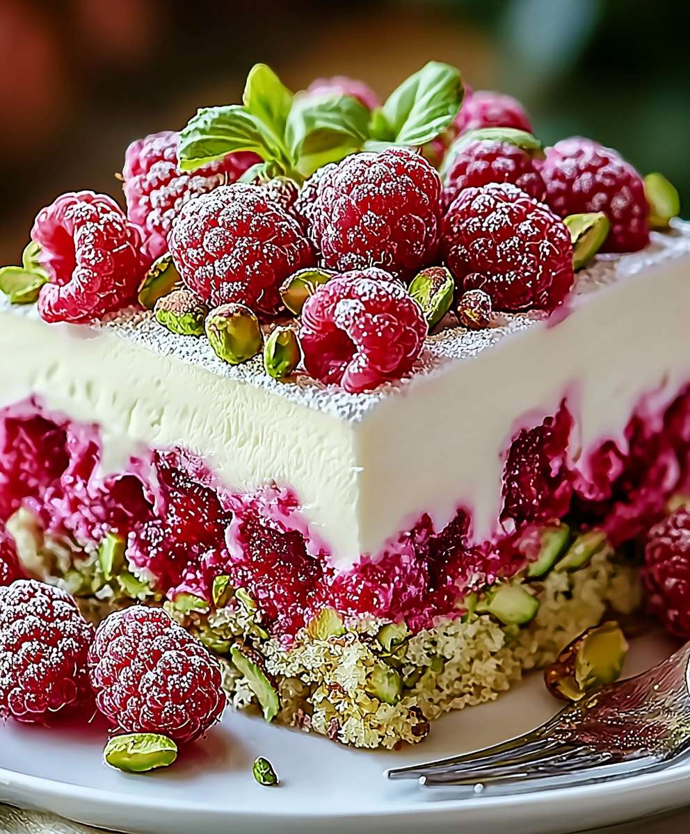 Pistazien Himbeer Traumkuchen