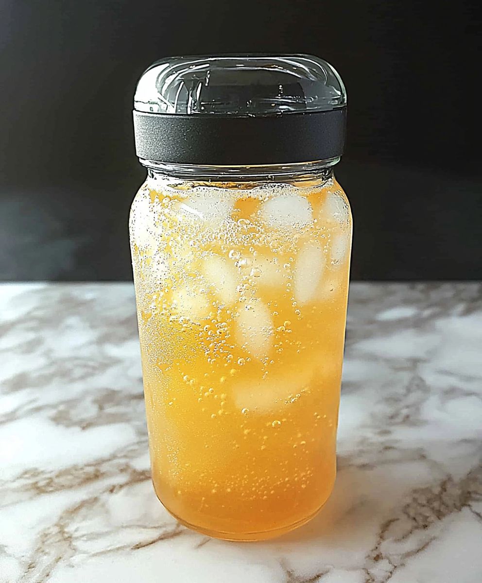 Pfirsich Grüntee Limonade selber machen