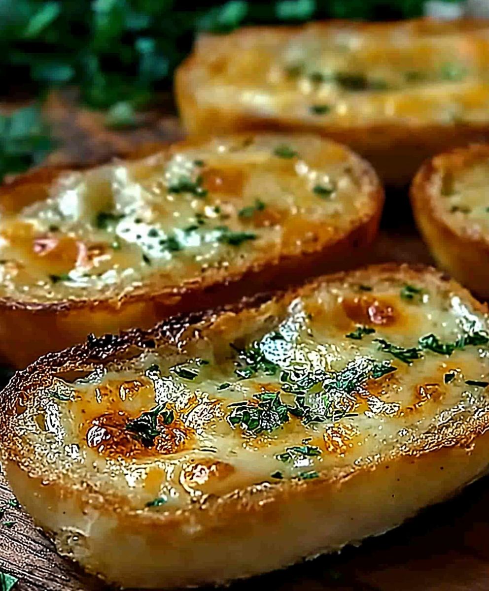 Heißluftfritteuse Knoblauchbrot