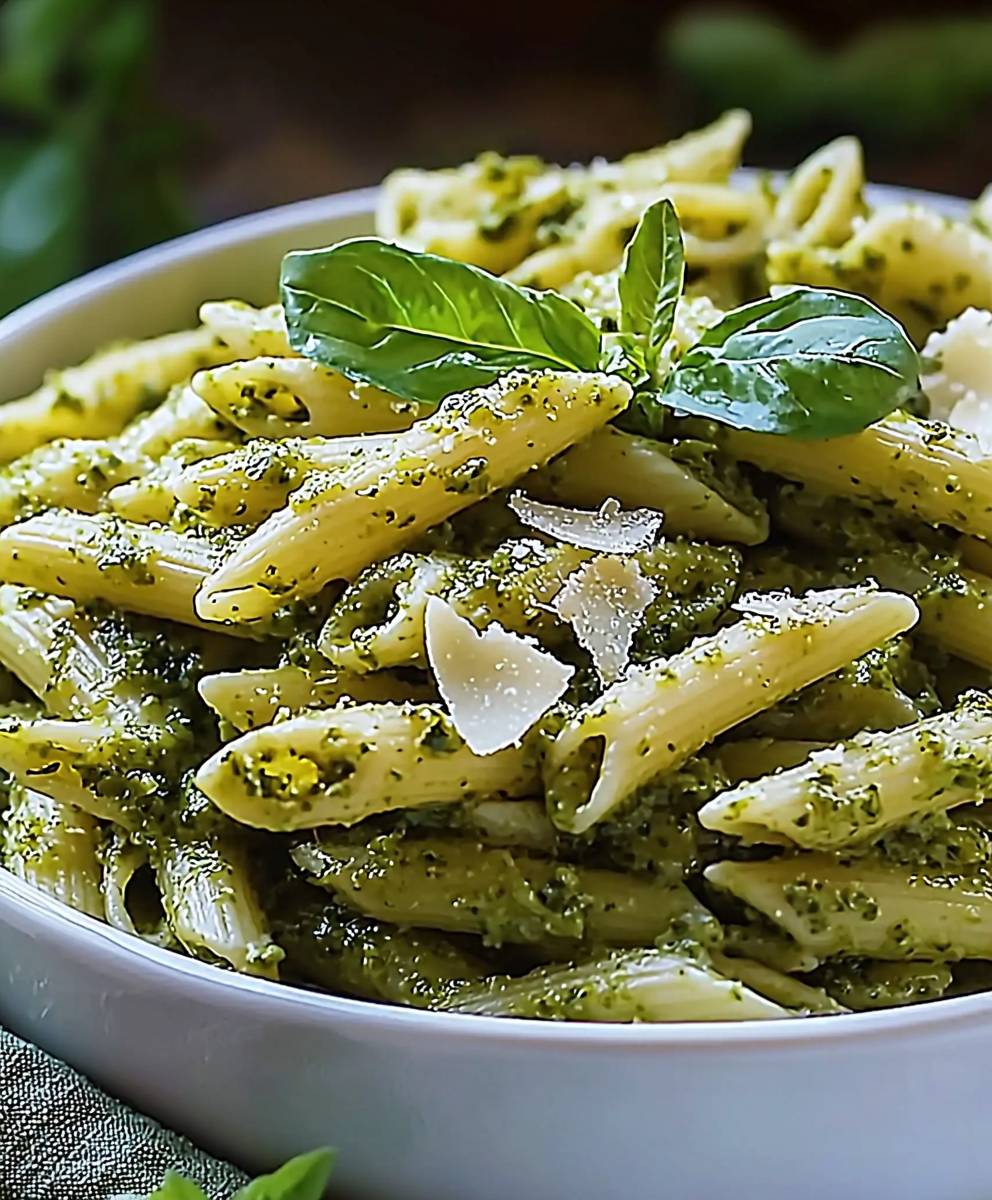Pasta grüne Bohnen Pesto