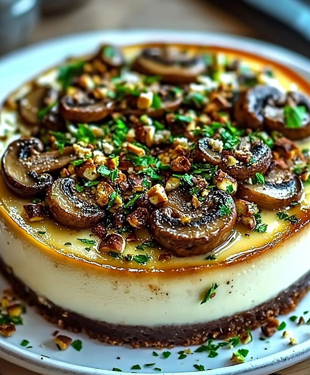 Pistazien Pilz Cheesecake Feta Parmesan
