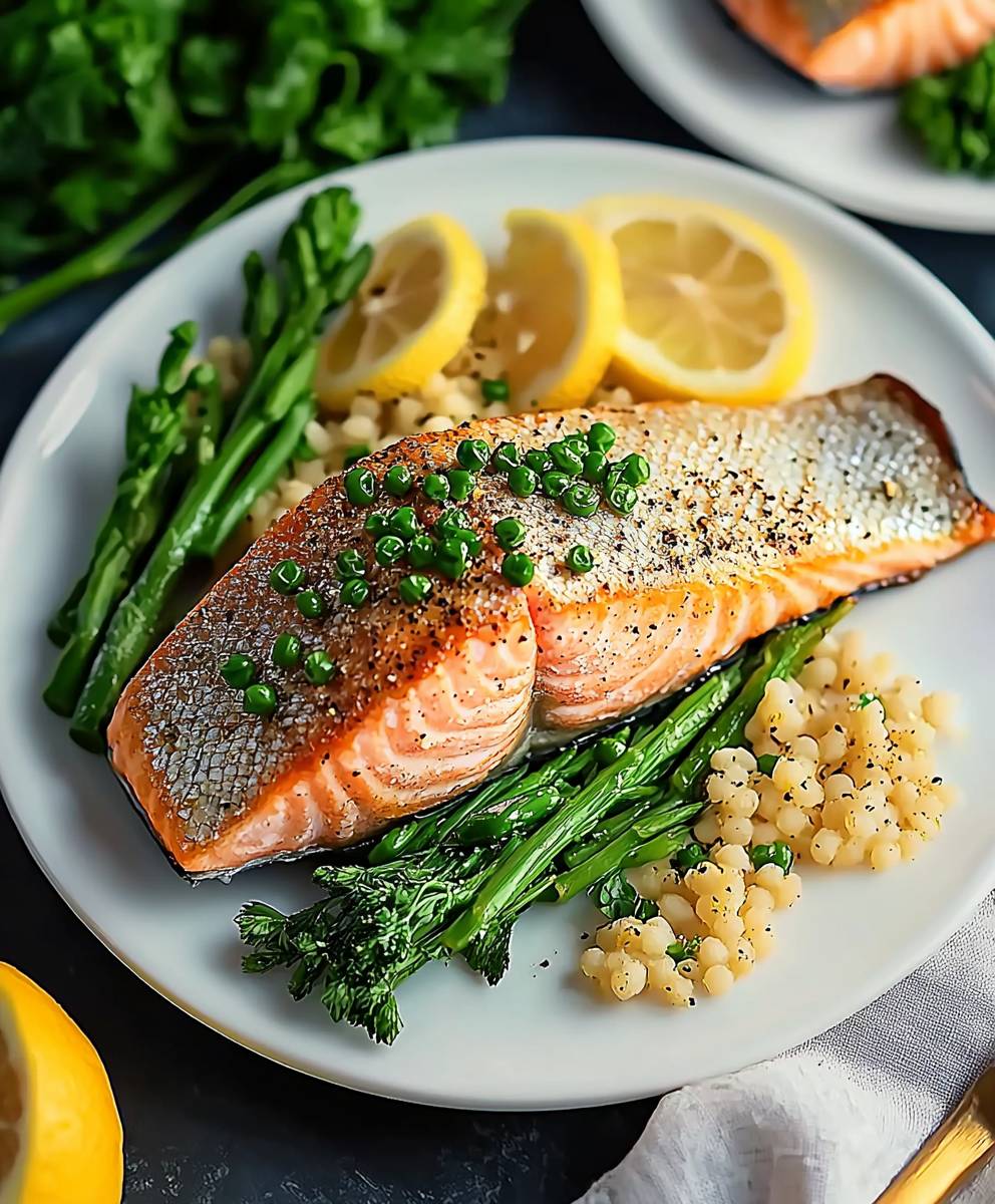 Zitronen Pfeffer Lachs backen