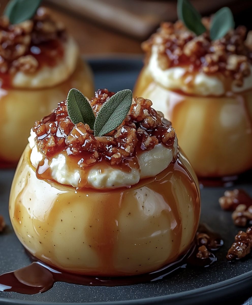 Gefüllte Bratäpfel Käsekuchen