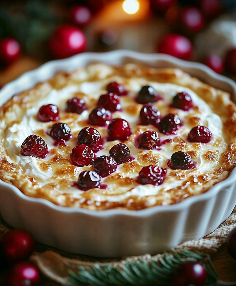 Gebackener Frischkäse Cranberry Dip