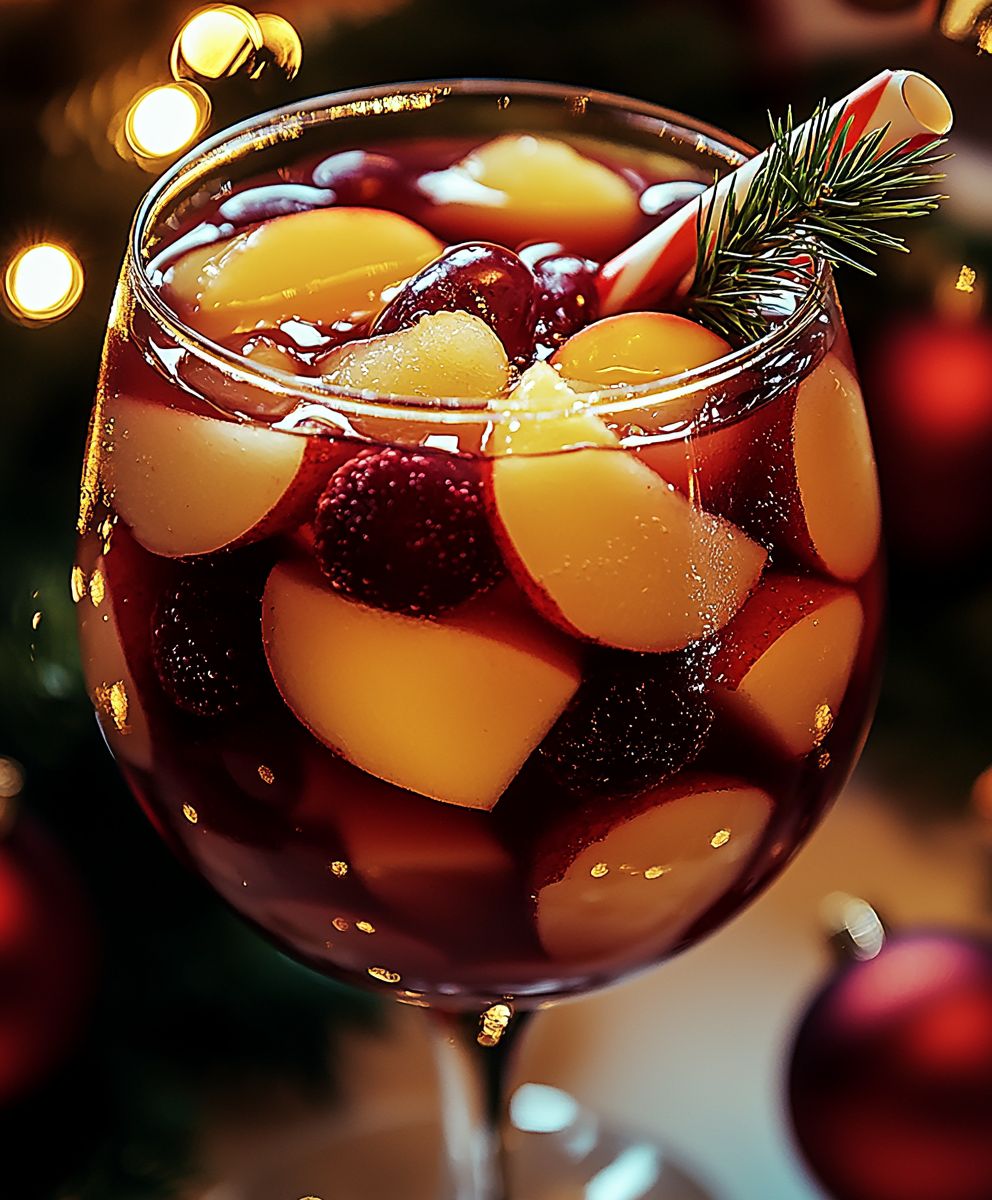 Alkoholfreier Weihnachtssangria