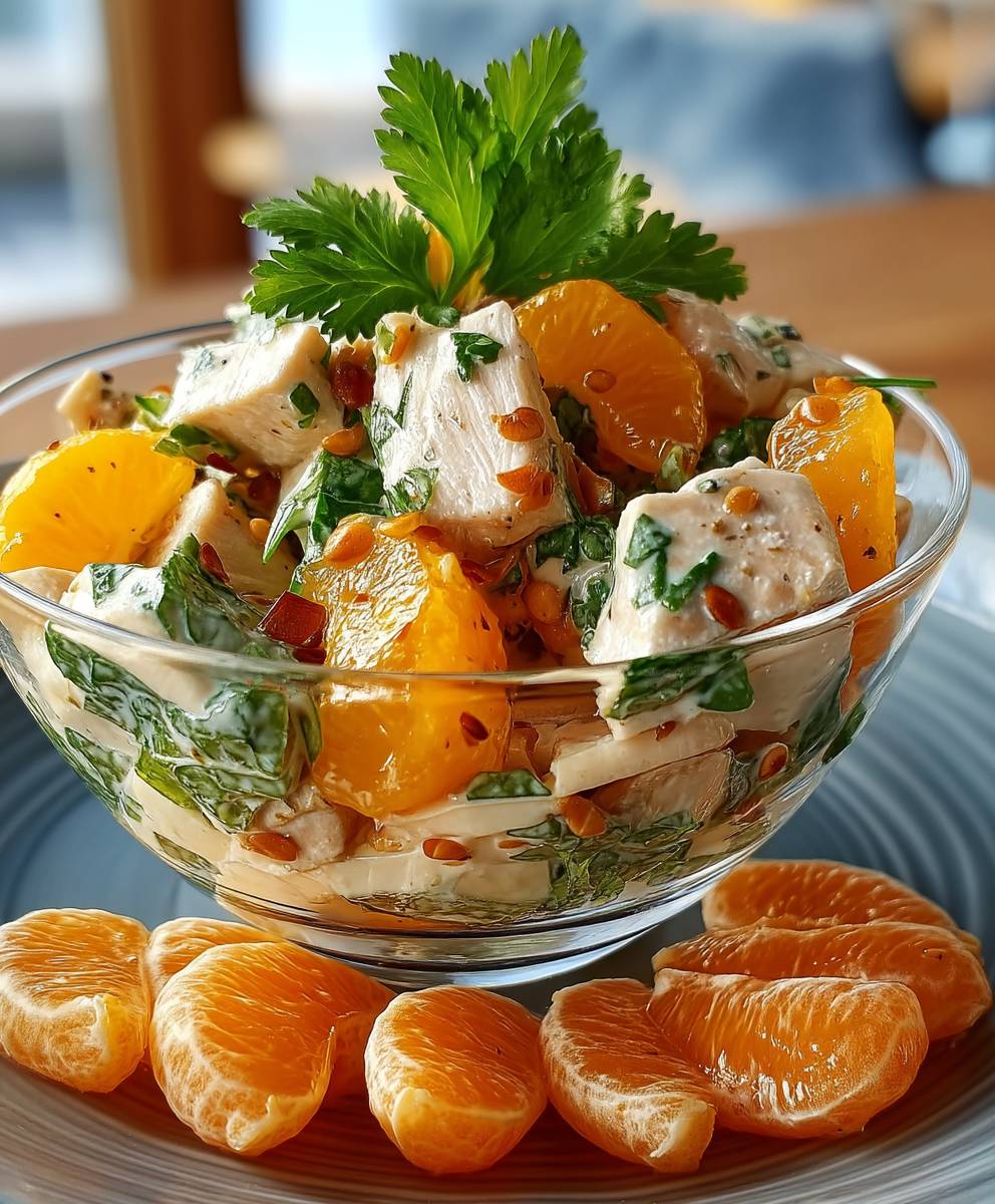 Geflügelsalat mit Mandarinen