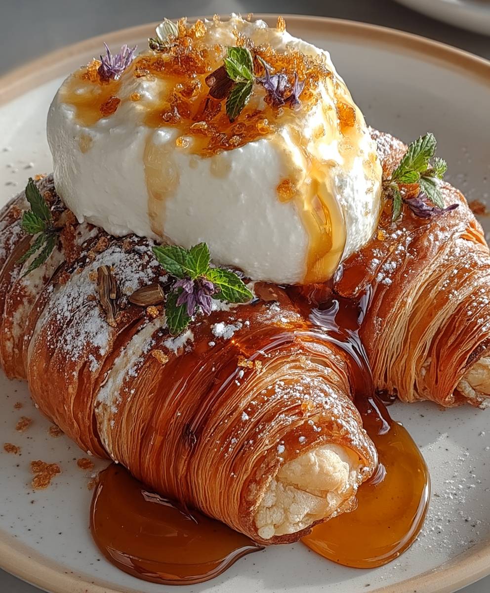 Ricotta mit Honig Croissants