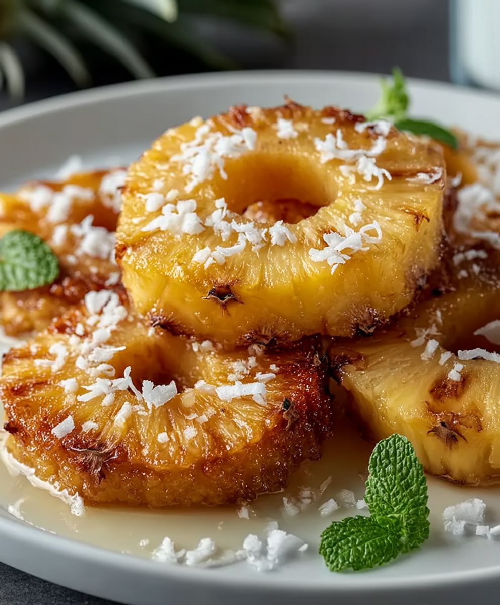 Gebratene Ananas Rum