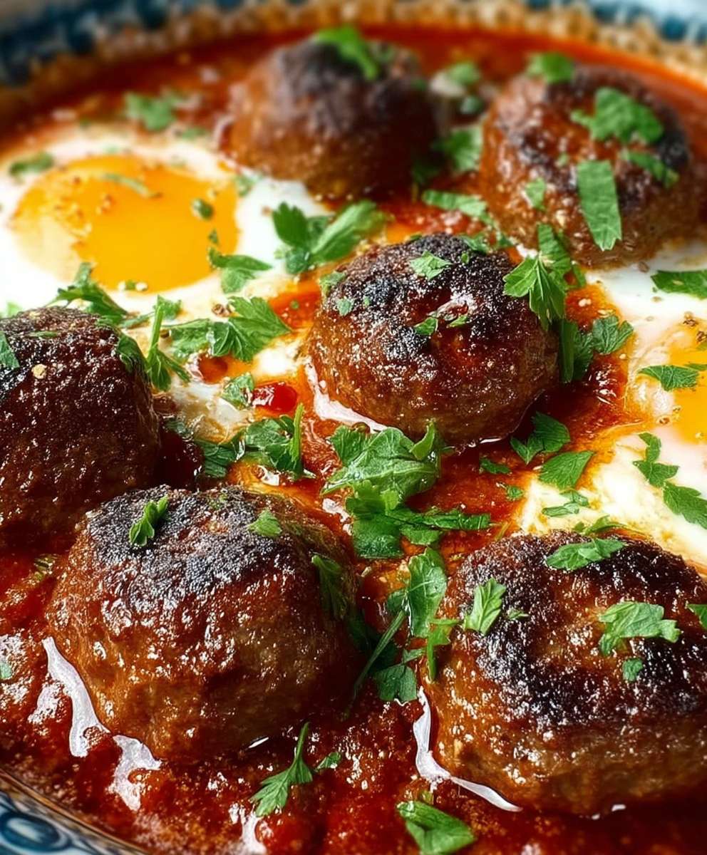 Marokkanische Fleischbällchen Tagine
