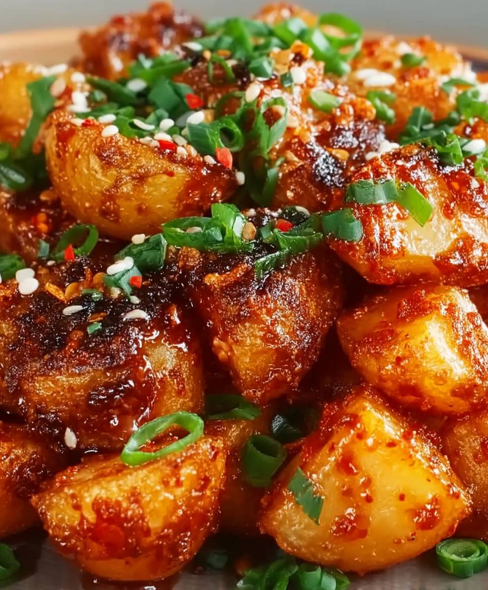 Gochujang Kartoffelsalat knusprig