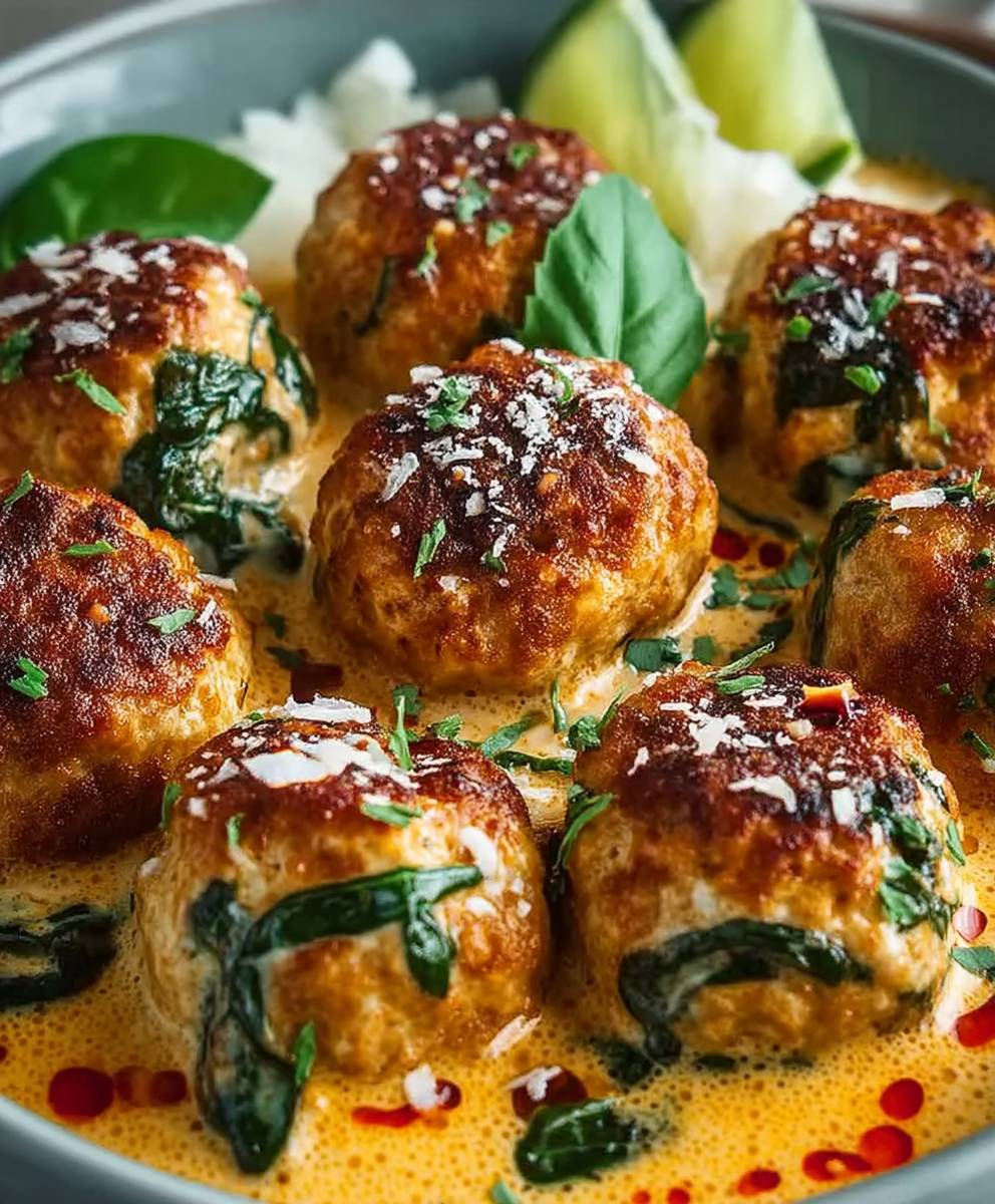 Kokos Hühnchen Frikadellen