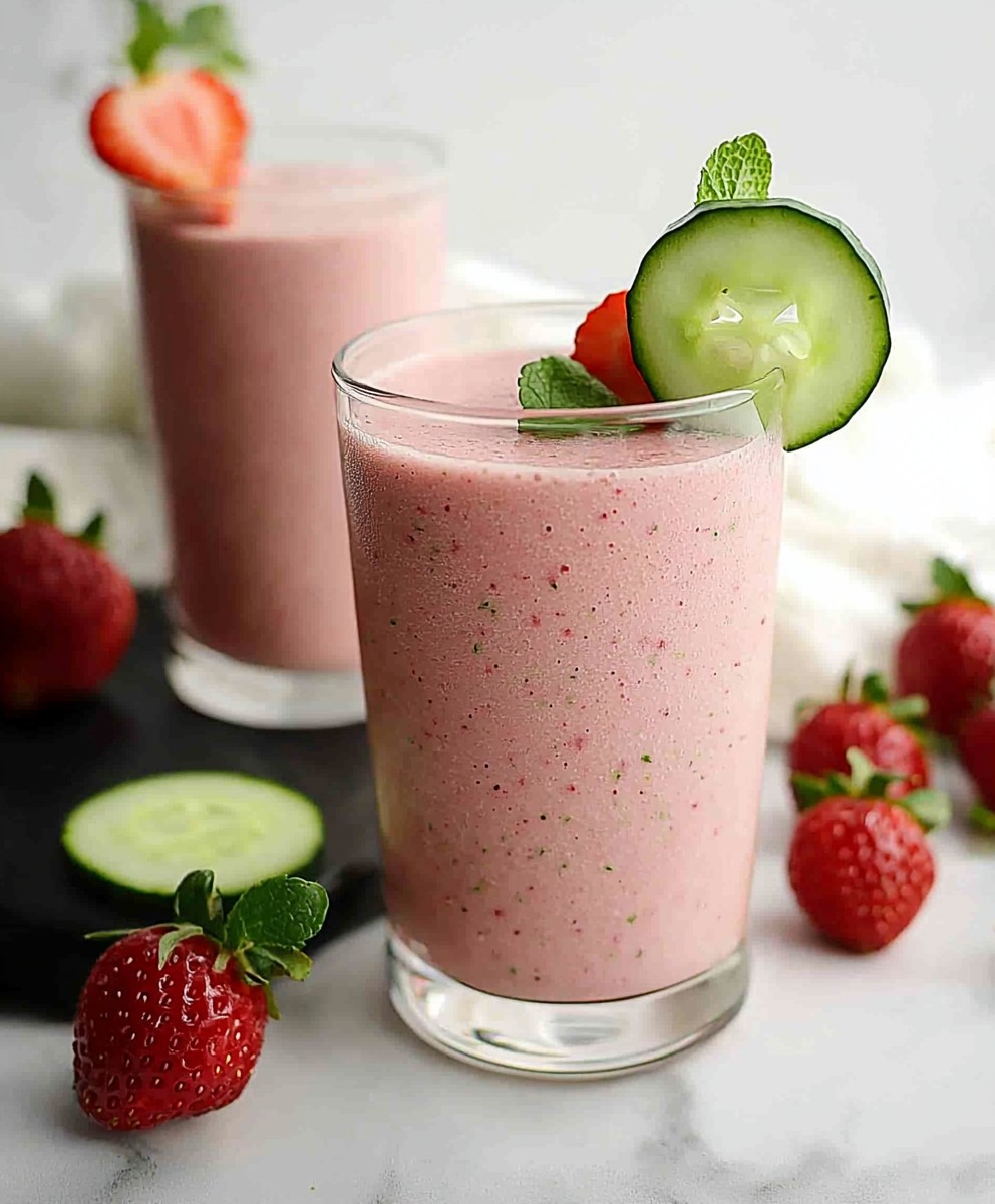 Gurken Erdbeer Smoothie