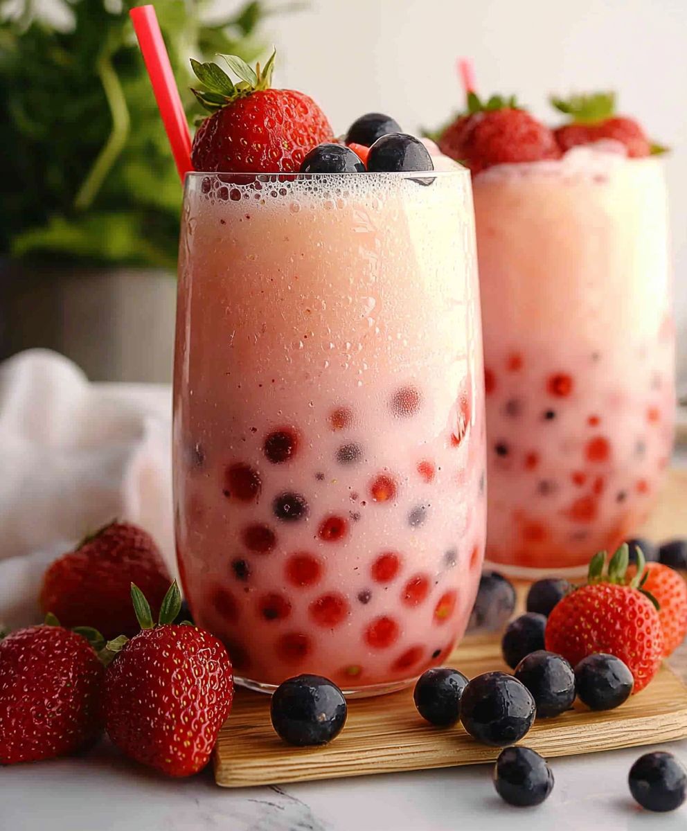 Erdbeer Bubble Tea