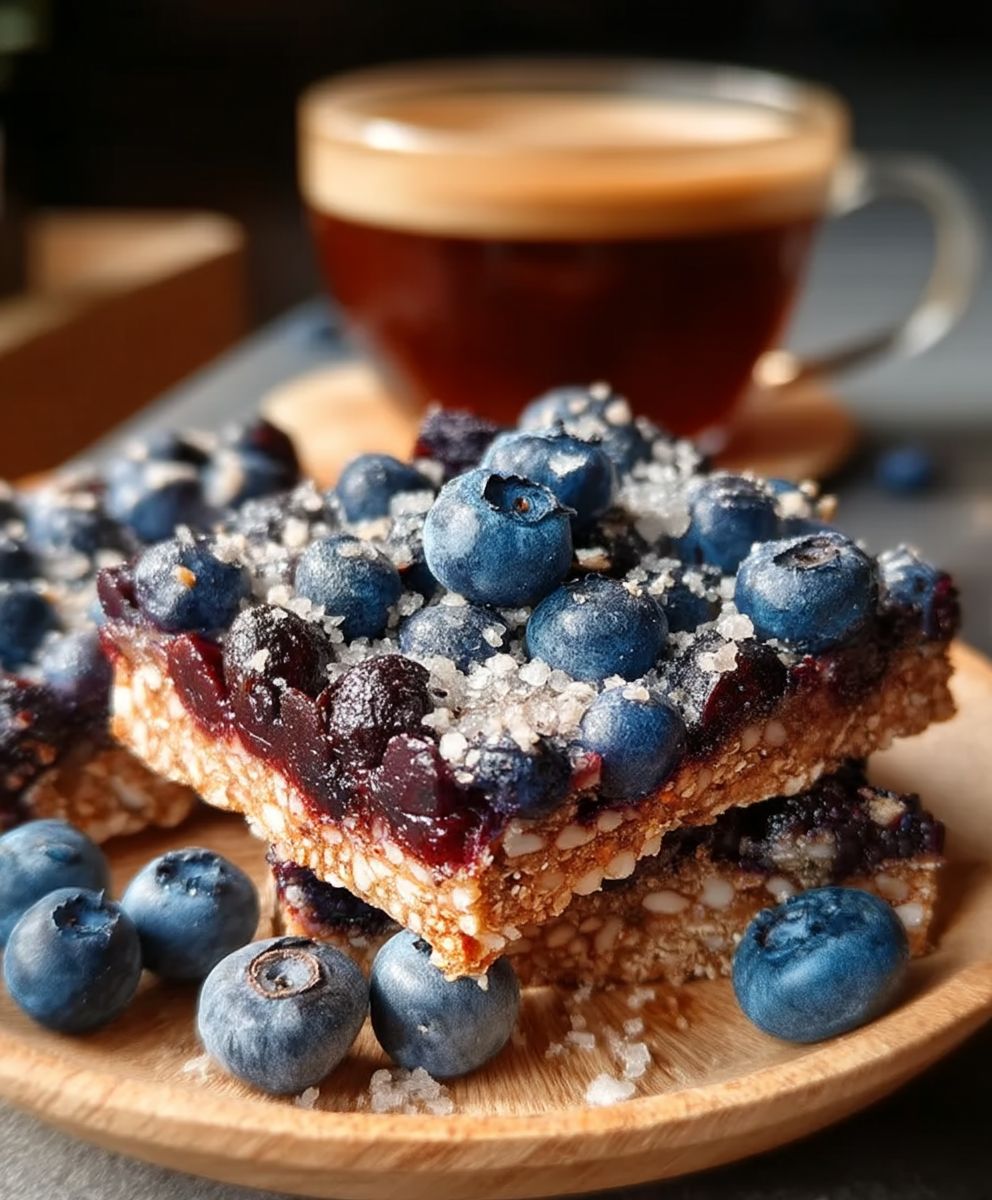 Blaubeer Frühstücksriegel selber machen