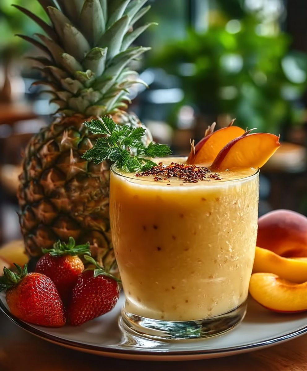 Ananas Pfirsich Smoothie