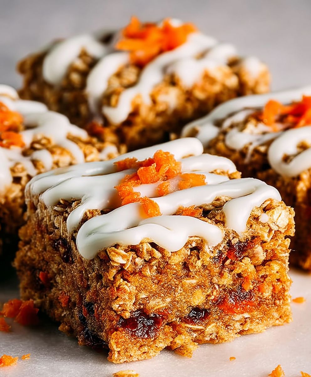Karottenkuchen Haferflocken Riegel