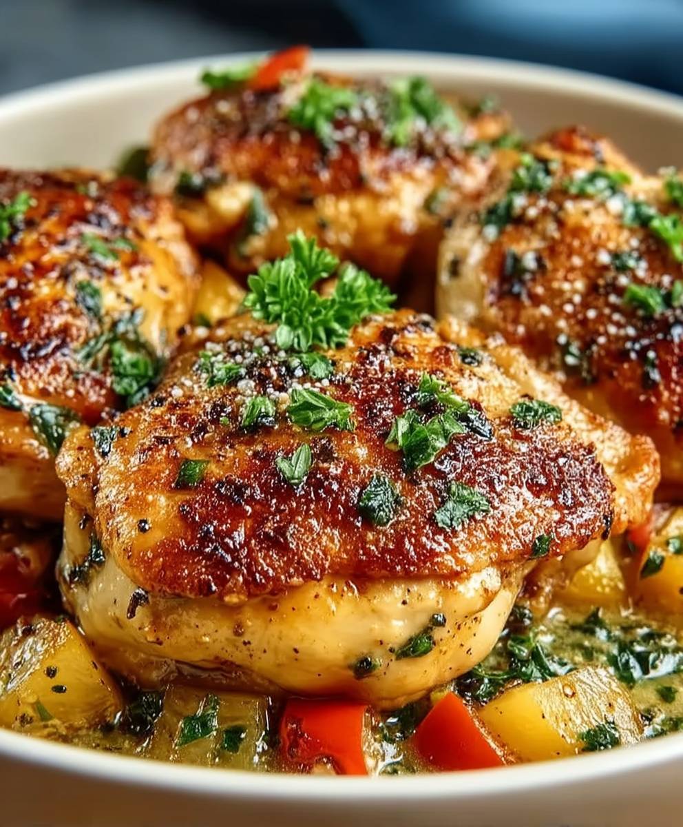 Knoblauchbutter Hähnchen zubereiten