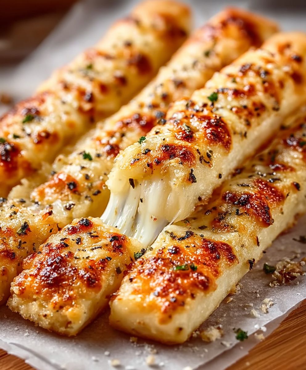 Käse Knoblauch Brotstangen