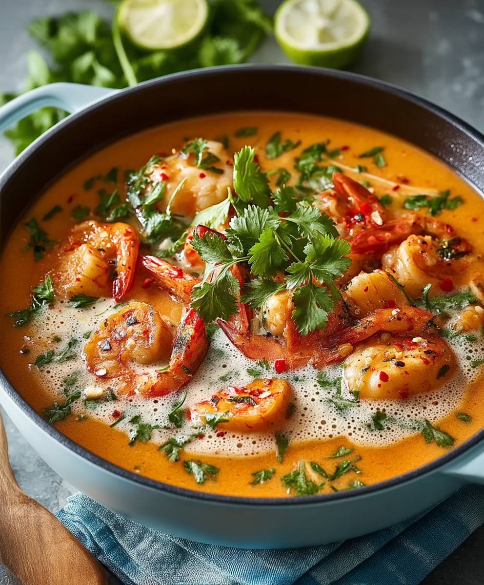 Würzige Krabbensuppe schnell zubereiten