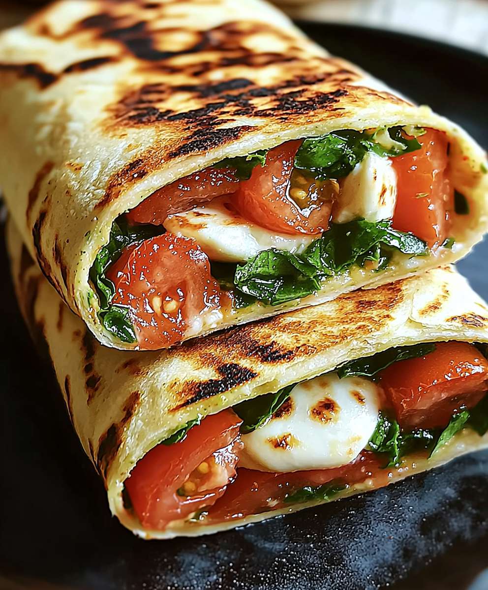 Vegetarischer Wrap Tomate Mozzarella