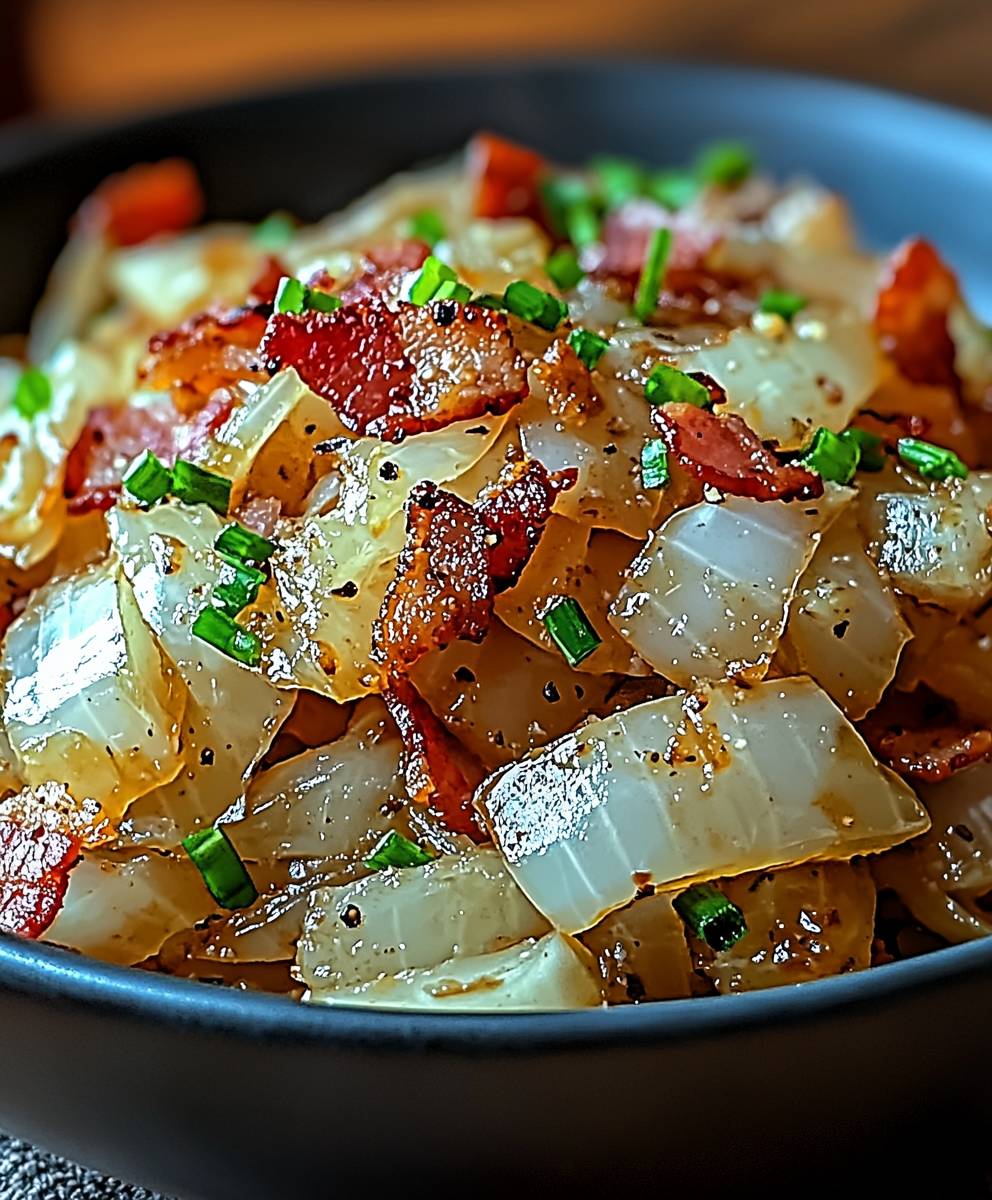 Gebratener Kohl mit Speck