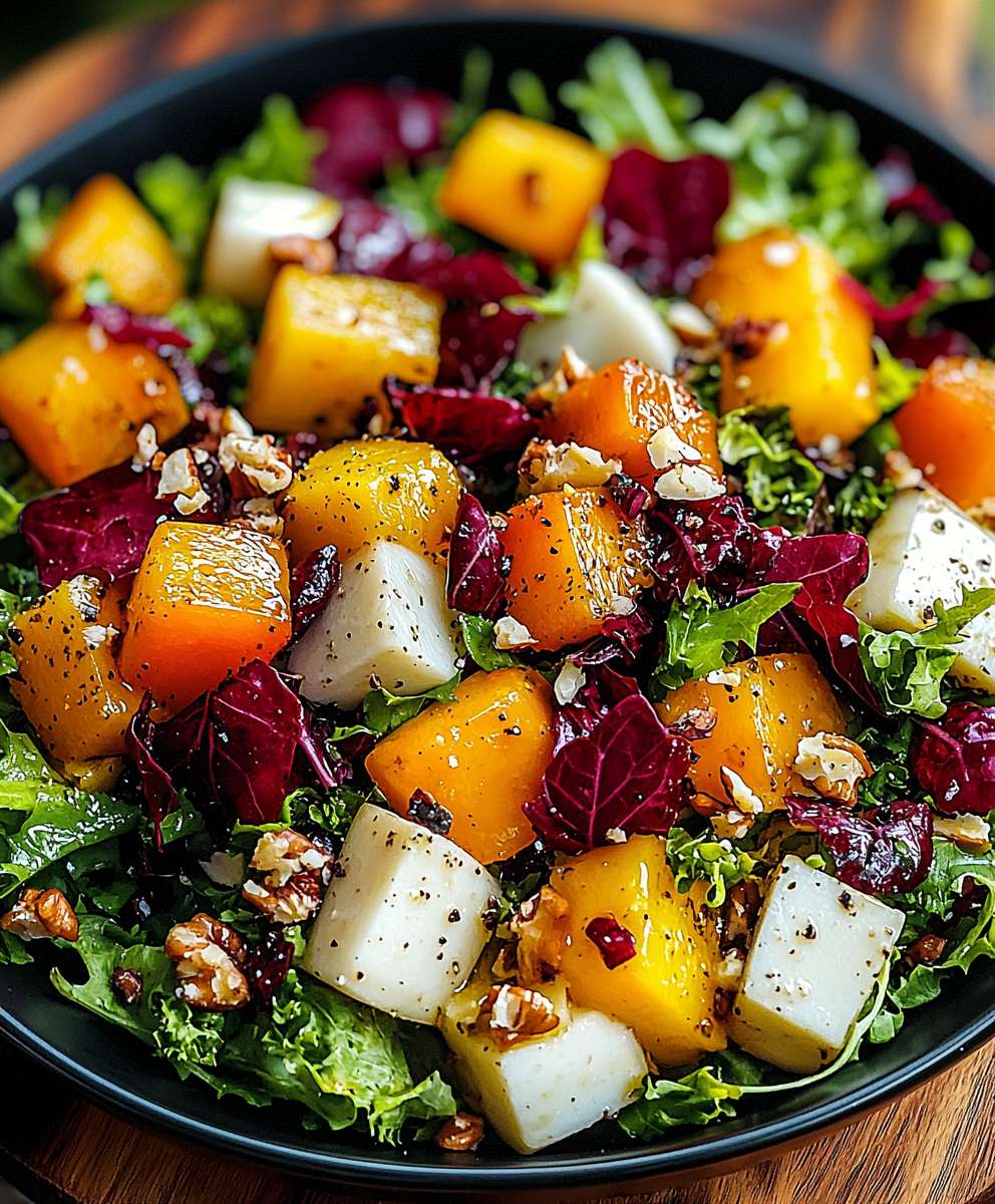 Herbstsalat mit Ernte