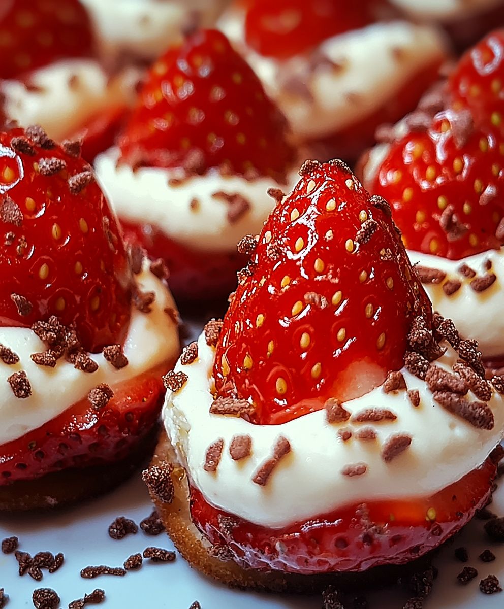 Erdbeeren Cannolicreme Füllung