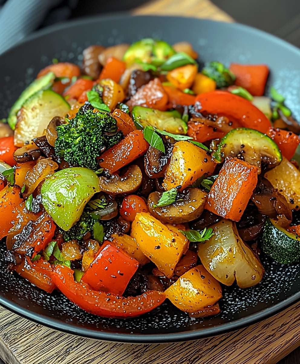 Vegetarische Gemüsepfanne einfach