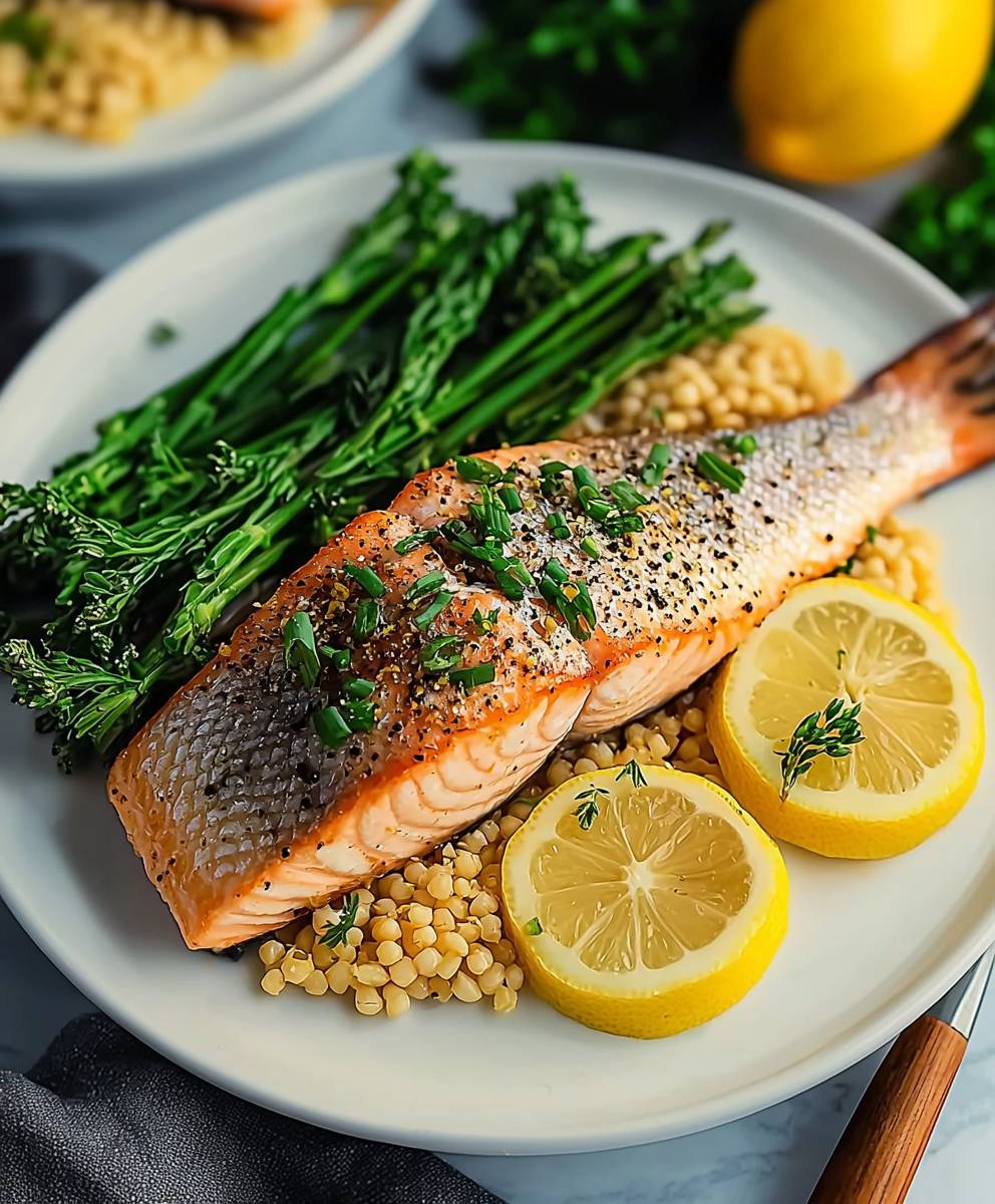 Zitronen Pfeffer Lachs backen