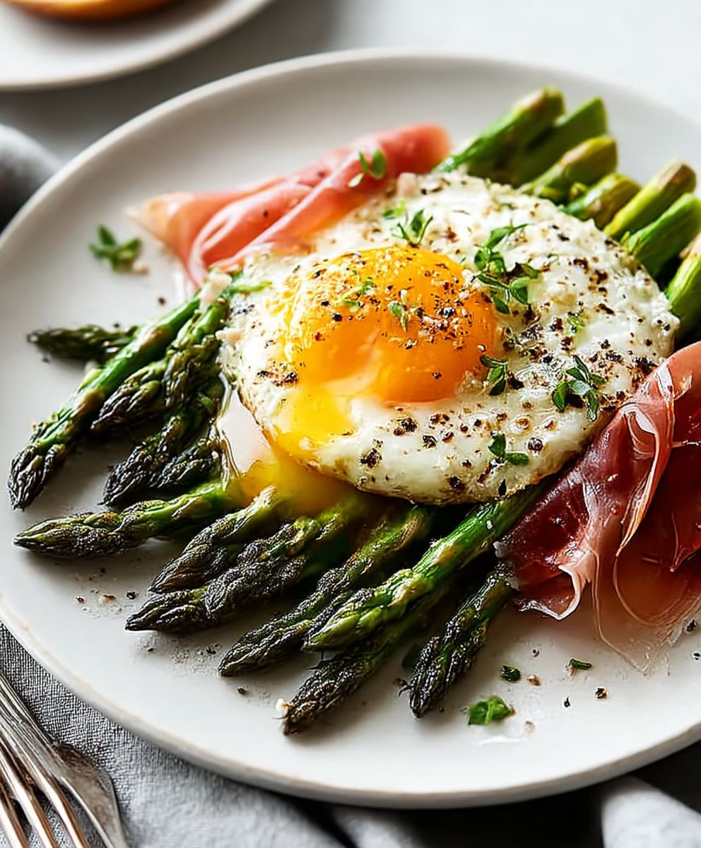 Gebratener Spargel mit Prosciutto