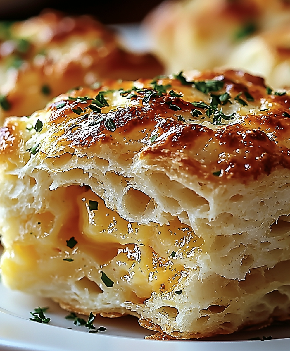 Crab Stuffed Cheddar Biscuits