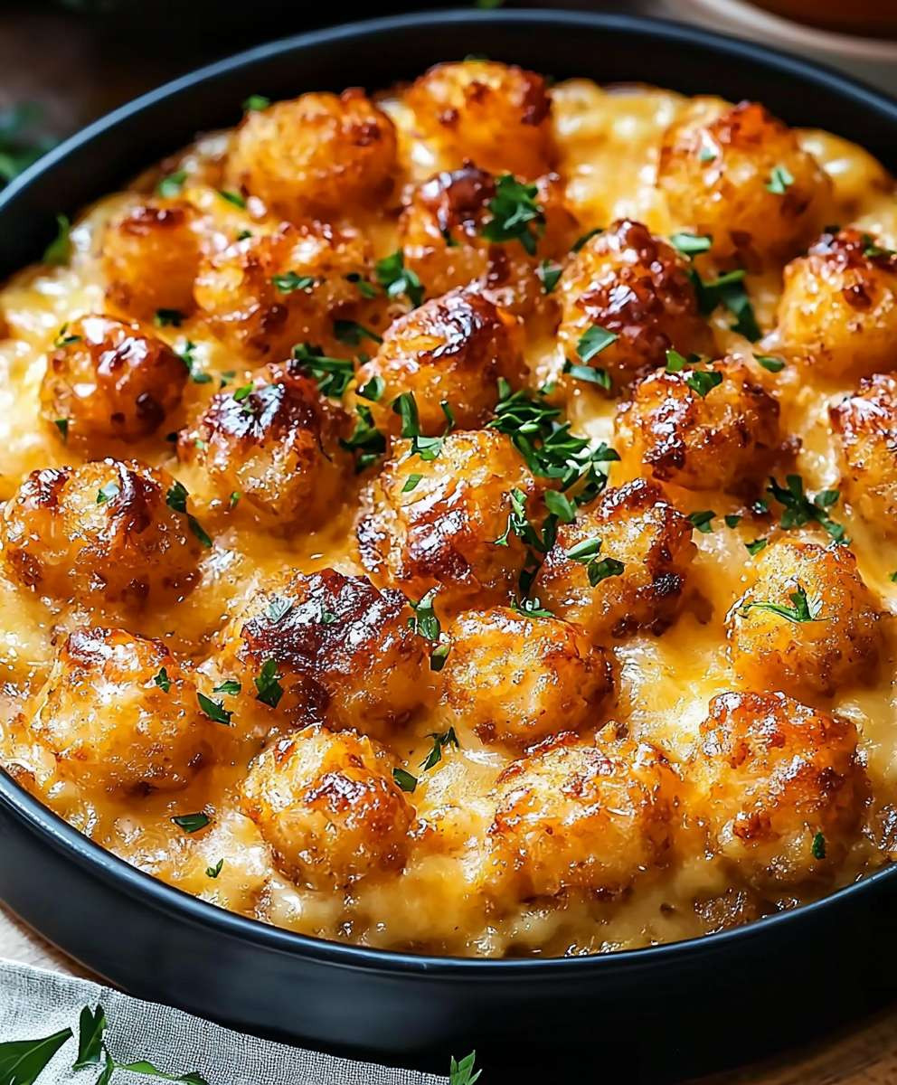Hähnchen Tater Tot Auflauf