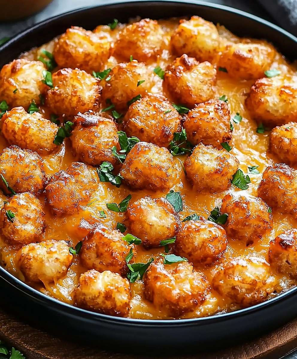 Hähnchen Tater Tot Auflauf