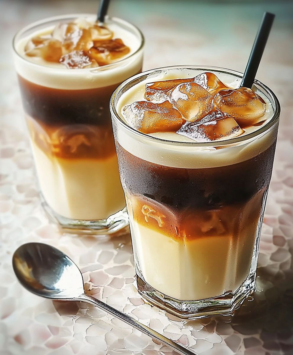 Vietnamesischer Eiskaffee Latte