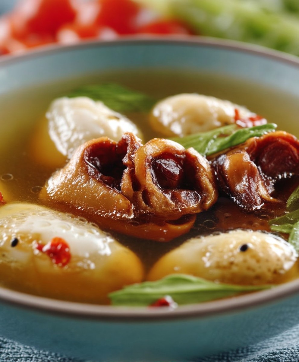 Schweinefüße Suppe kochen