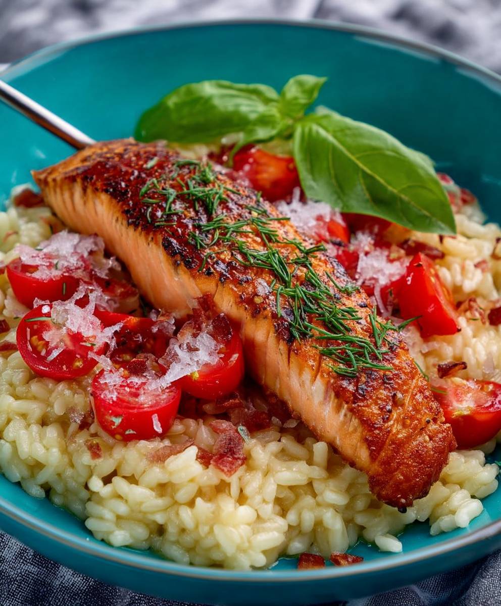 Lachs Risotto cremig einfach