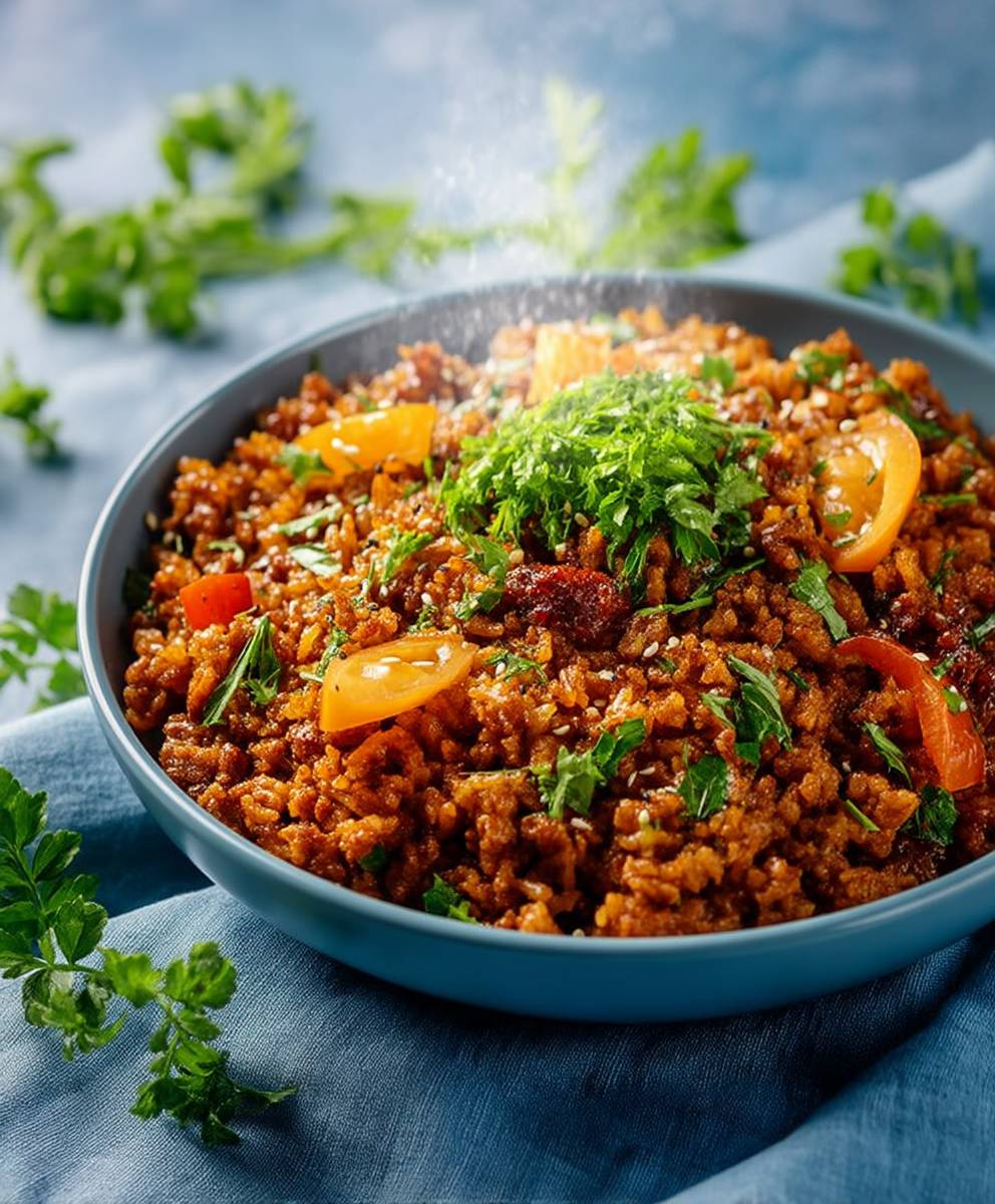 Reis Hackfleisch Topf