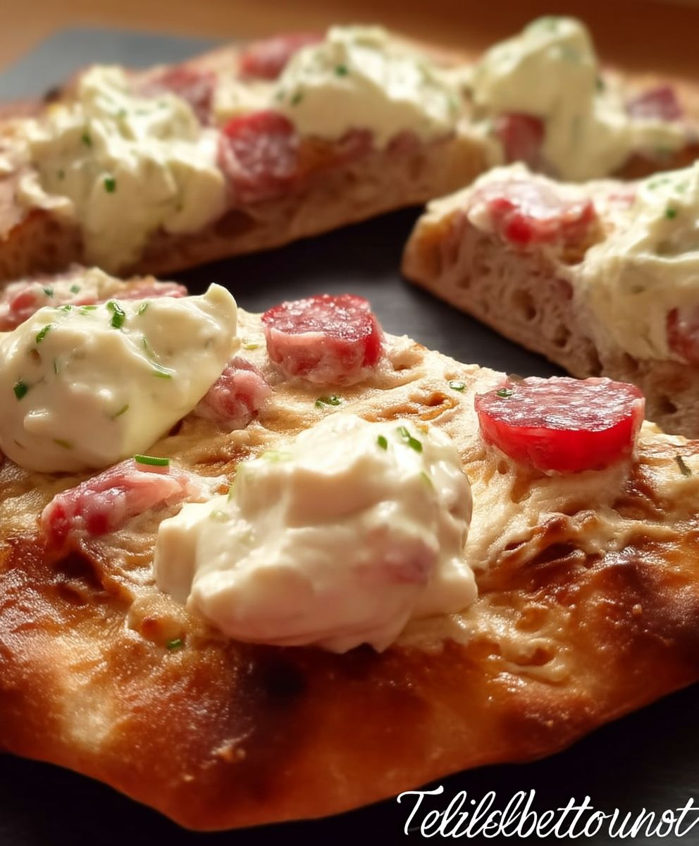Sucuk Fladenbrot überbacken