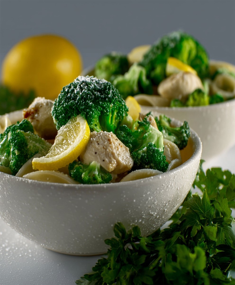 Zitronenhähnchen Pasta Brokkoli