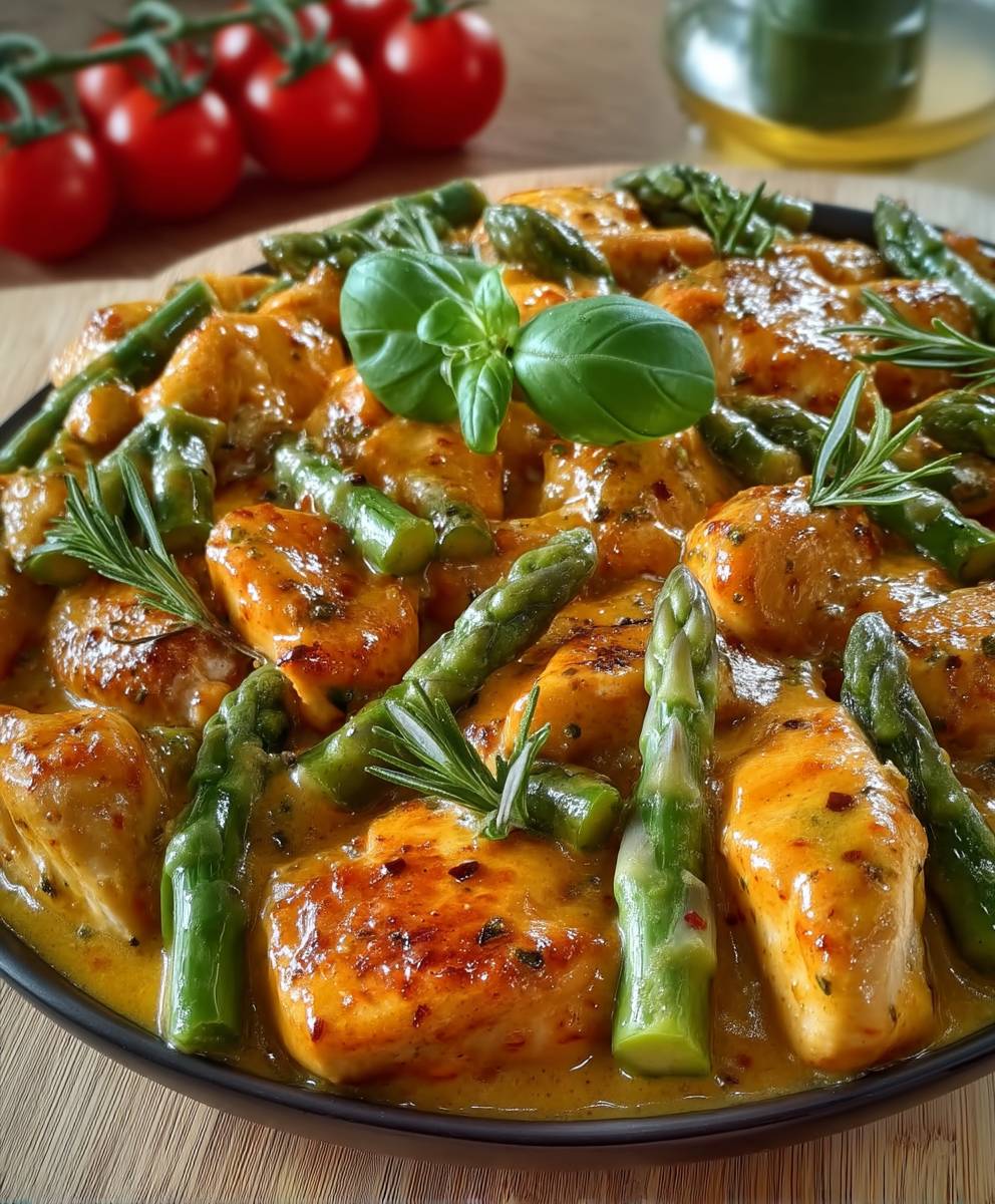 Hähnchen Spargel Gericht