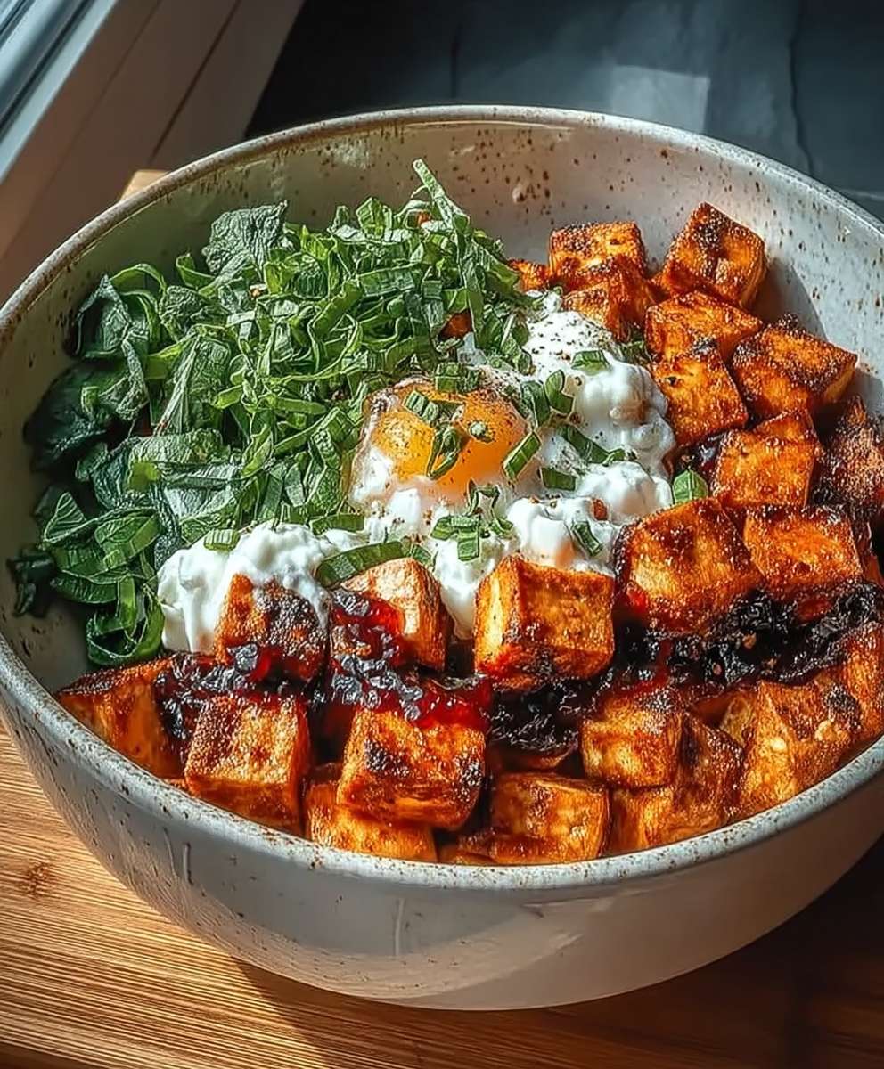 Tofu Frühstücksschale herzhaft